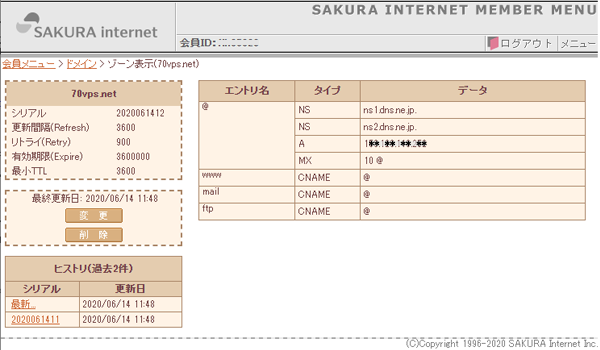 ゾ－ン表示