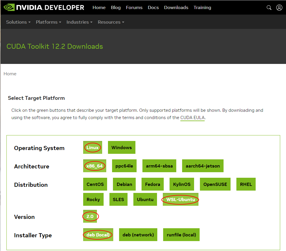 CUDA Toolkit インストール